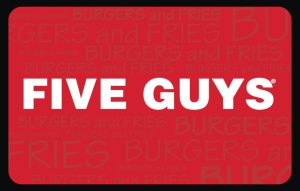 Five Guys Gift Card